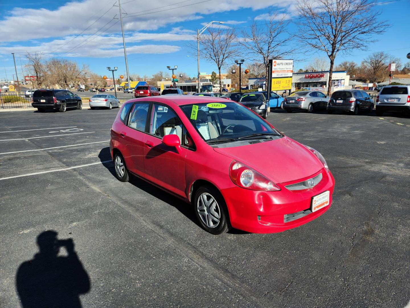 2007 HONDA FIT 5-SPEED MT (JHMGD37427S) with an 1.5L L4 SOHC 16V engine, located at 8595 Washington St., Thornton, CO, 80229, (303) 287-5511, 39.852348, -104.978447 - Photo#3